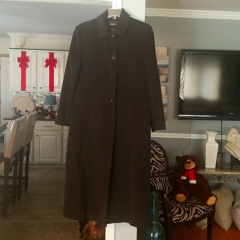 Size 12 Jones New York Brown tweaded Coat. Barely ever worn, like New.